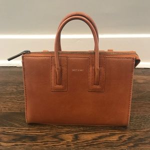 Matt and Nat Tacoma Mini Satchel in Brown/Chili